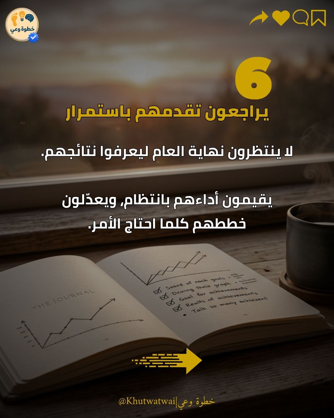٦ — يراجعون تقدّمهم